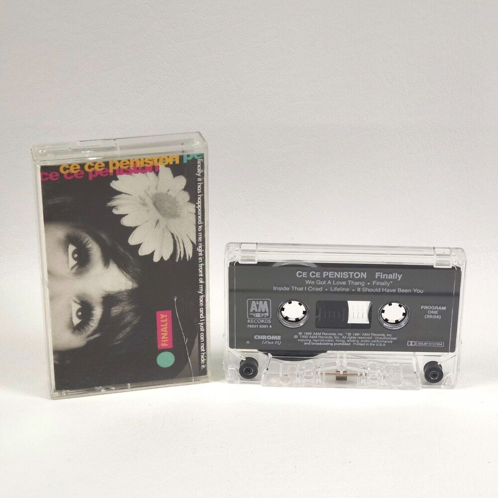 Ce Ce‎ Peniston - Finally - 1992 Cassette A&M Records – 75021 5381 4 Plays Thru